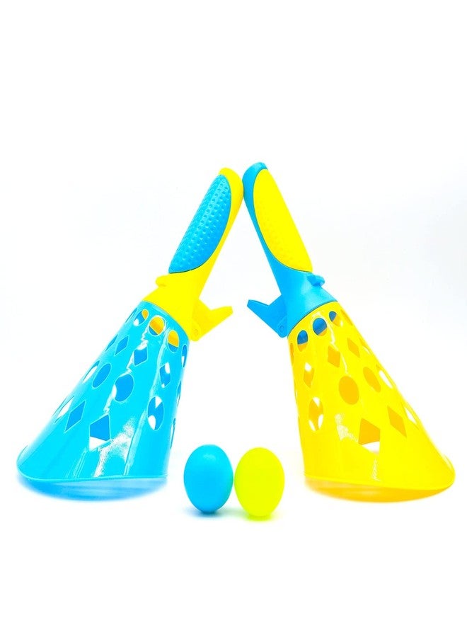 TECH LOGO ELECTRONICS Click and Catch - Catching Basket Indoor Outdoor Sport Game - Catch Launcher Basket Twin Ball Hand Basketball Set - Indoor Outdoor Sports Games for Children and Adults - Image 3